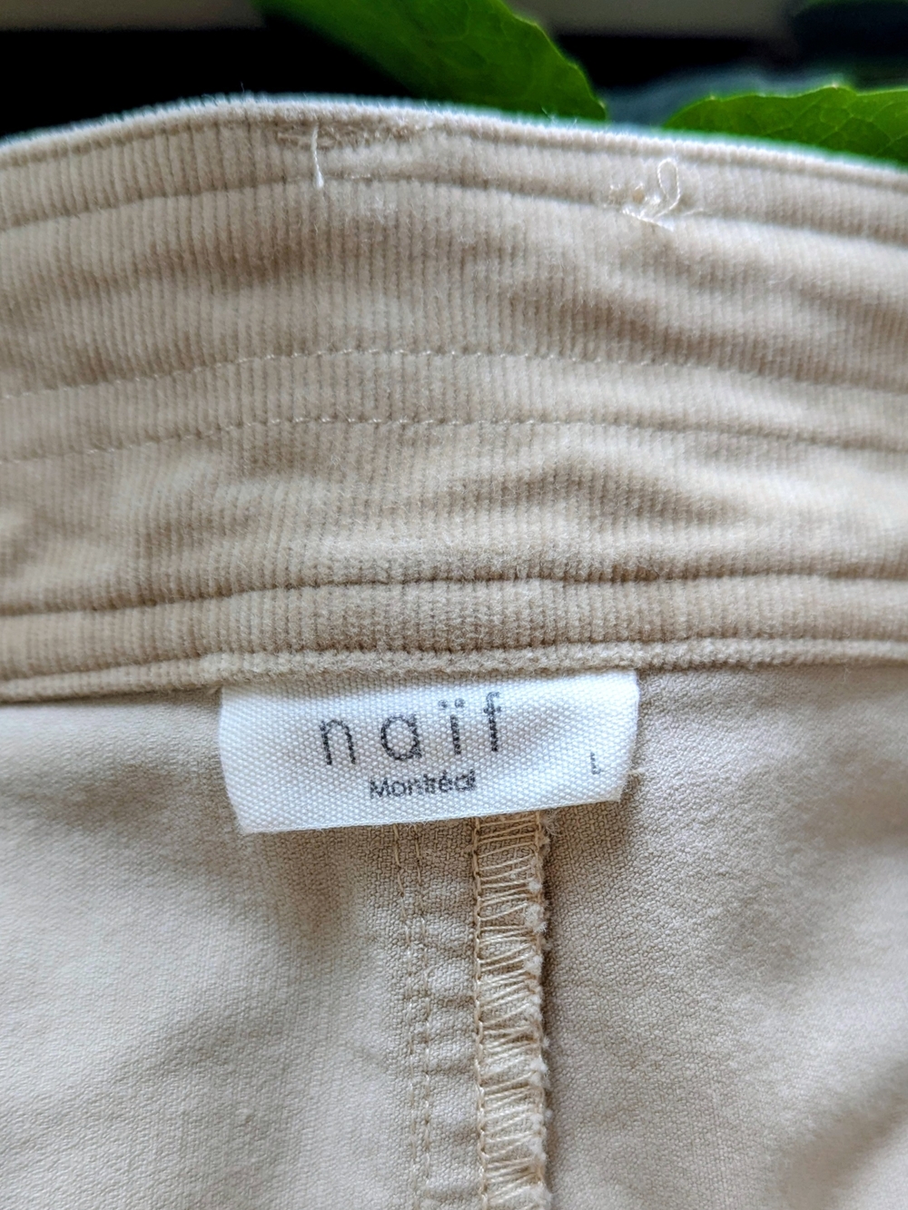 Naïf Montréal High-Waist Wide Leg Corduroy Trousers – L - Picture 4 of 10